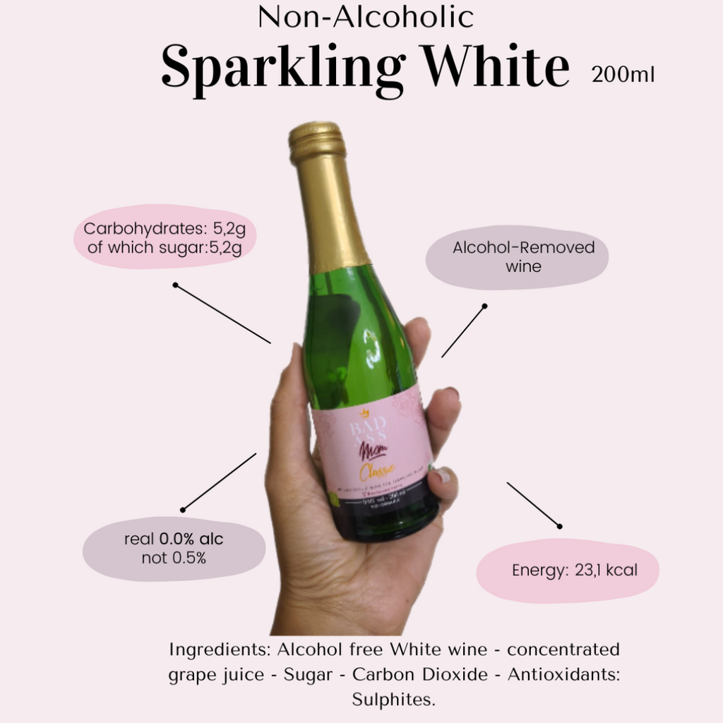 Non-Alcoholic Sparkling White Wine